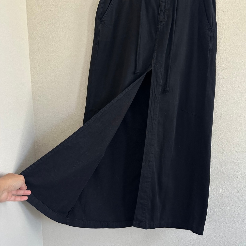 Free People Cotton Black Maxi Skirt Women's 10  Western Festival Rodeo Peasant - Picture 8 of 12
